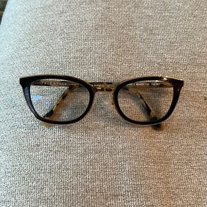 Faceaface black frame eyeglasses with leopard arms